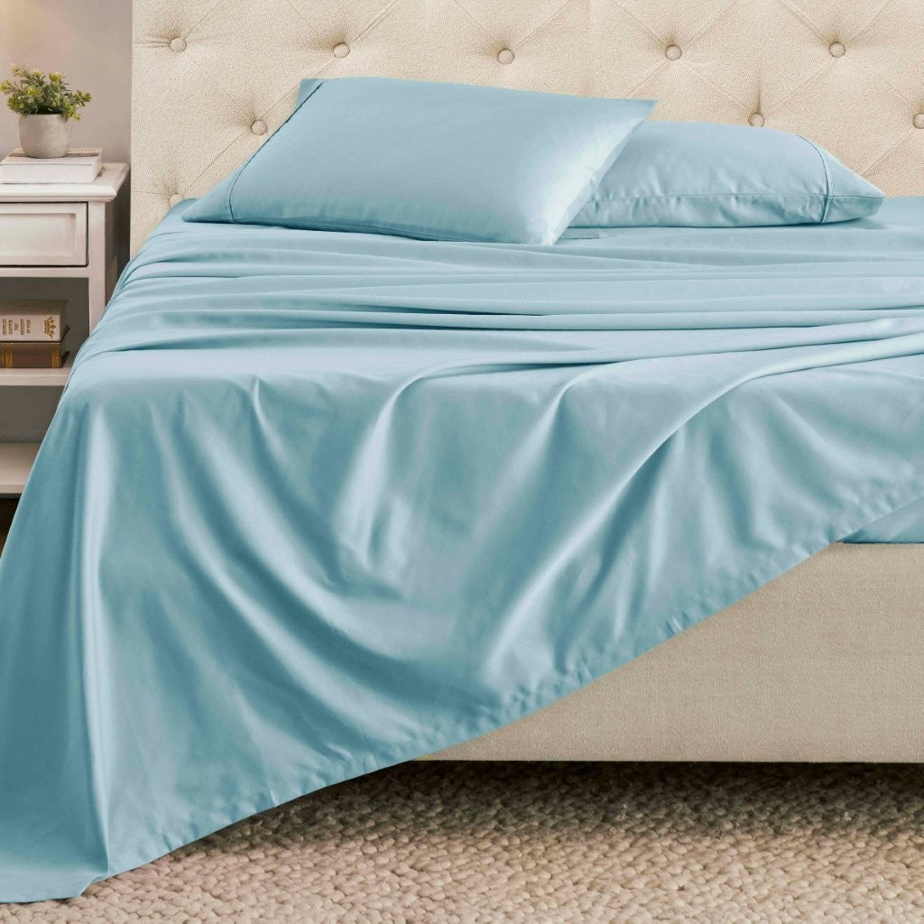 Cotton Blend Solid Deep Pocket Bed Sheet Set - Sheet Set by Superior