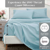 Cotton Blend Solid Deep Pocket Bed Sheet Set - Sheet Set by Superior