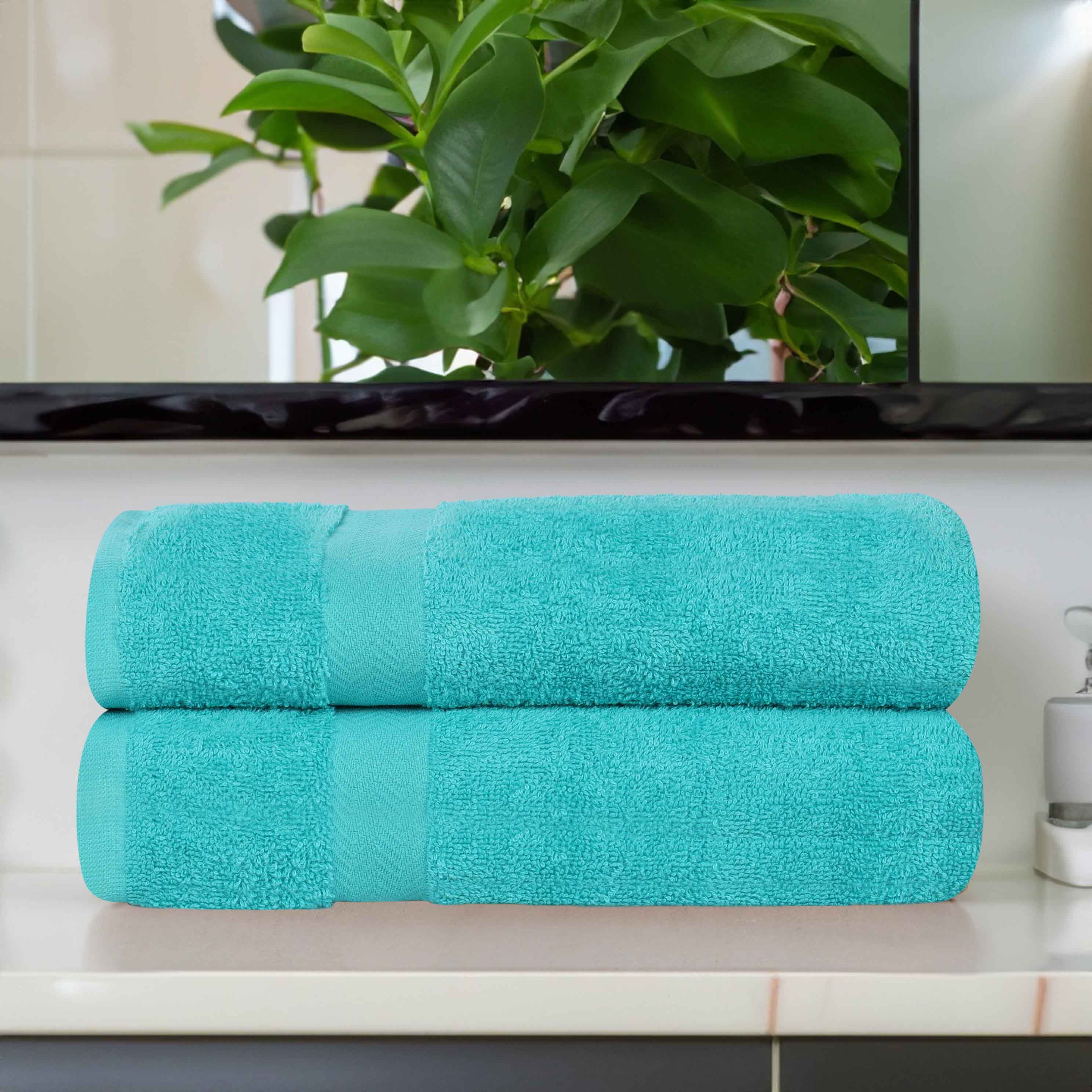 Cotton Eco-Friendly Bathroom Essentials 2 Piece Bath Sheet Set - Bath Sheets by Superior Brand
