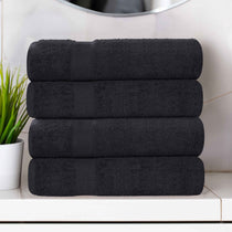 Cotton Highly Absorbent Eco-Friendly Quick Dry Bath Towel Set of 4 - Bath Towel by Superior Brand