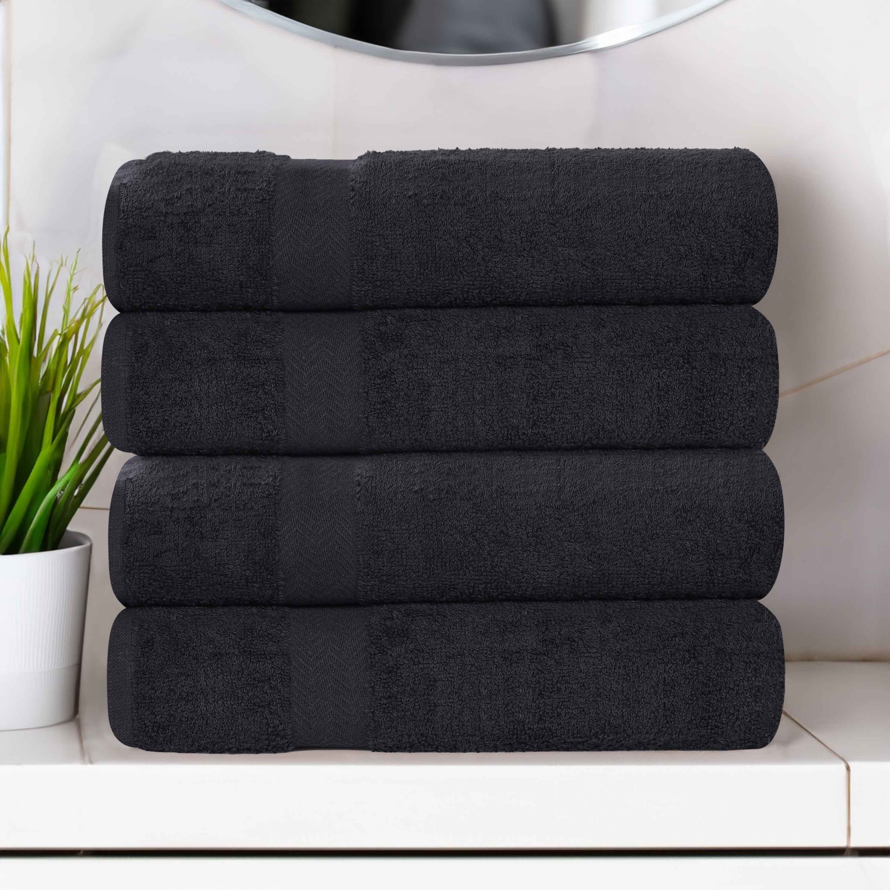 Cotton Highly Absorbent Eco-Friendly Quick Dry Bath Towel Set of 4 - Bath Towel by Superior Brand