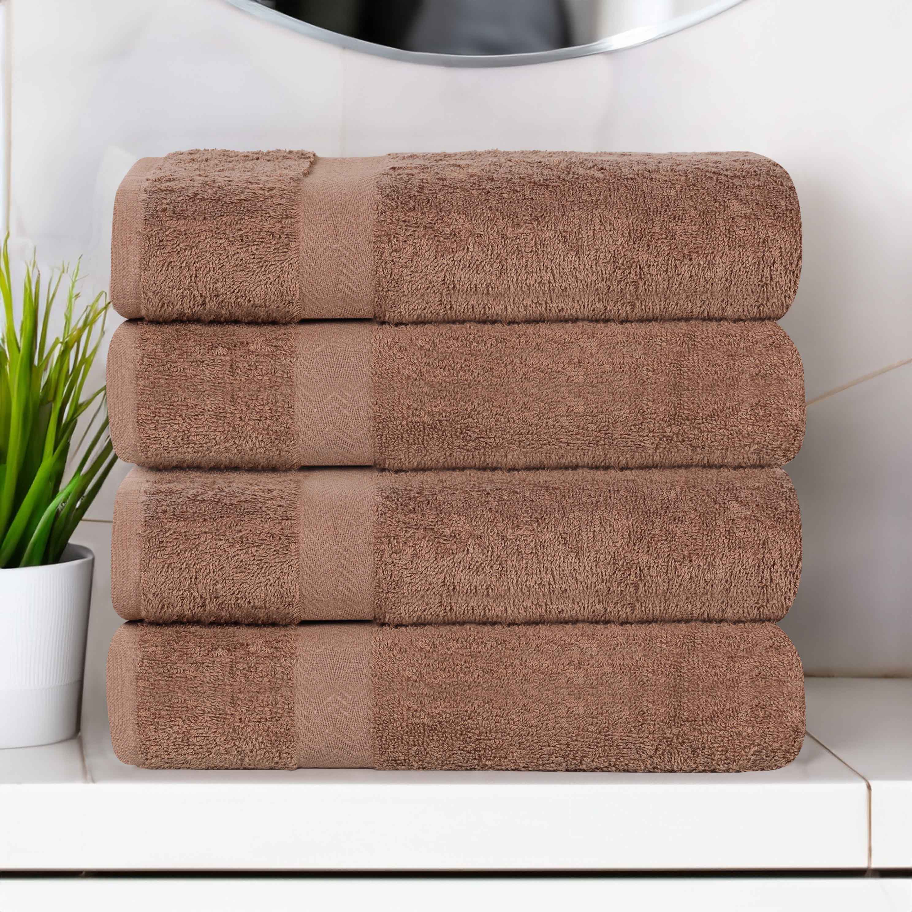 Cotton Highly Absorbent Eco-Friendly Quick Dry Bath Towel Set of 4 - Bath Towel by Superior Brand