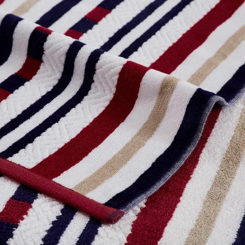 Cotton Oversized Striped 4 Piece Beach Towel Set - Beach Towel by Superior
