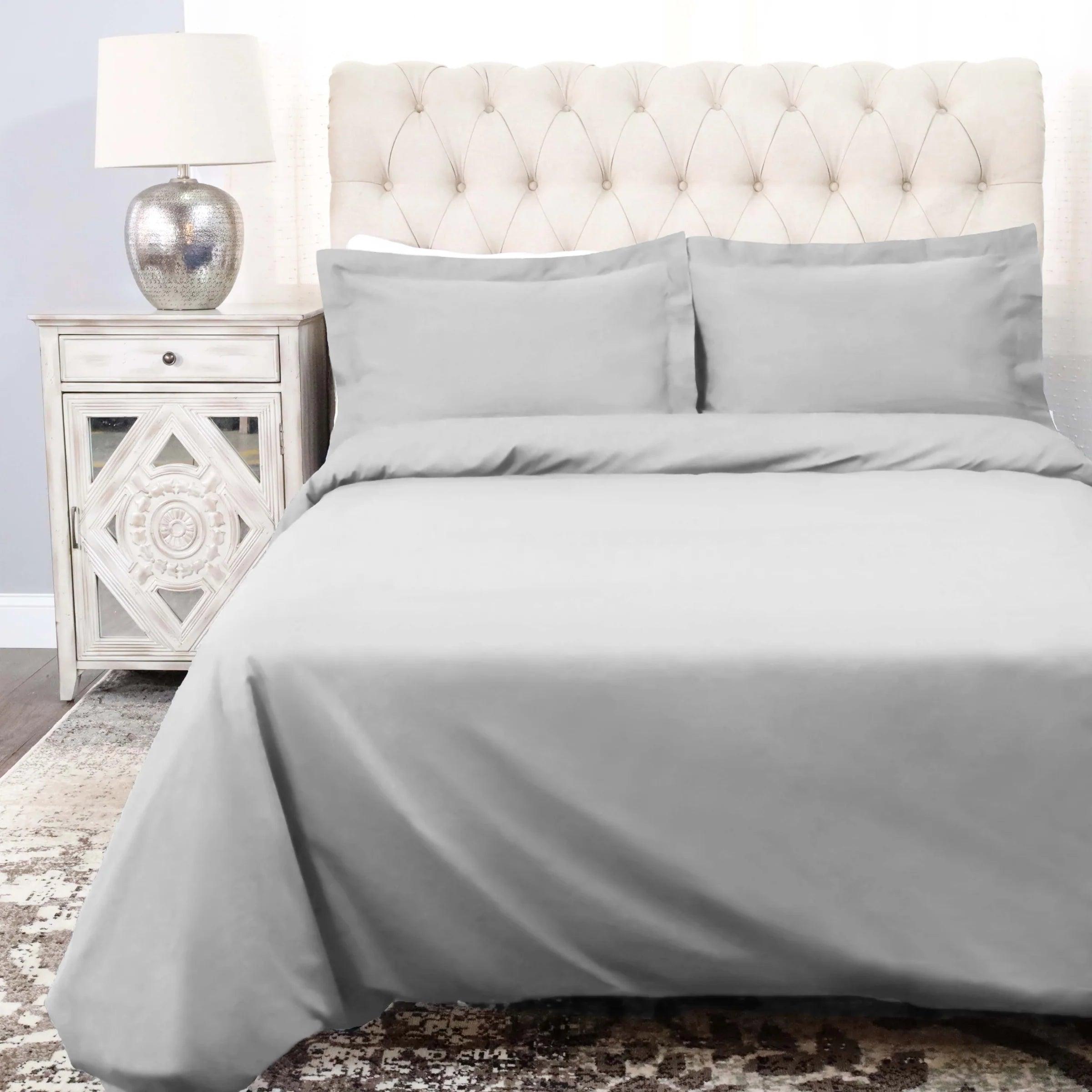 Cotton Percale Modern Traditional Duvet Cover Set - Duvet Cover Set by Superior Brand