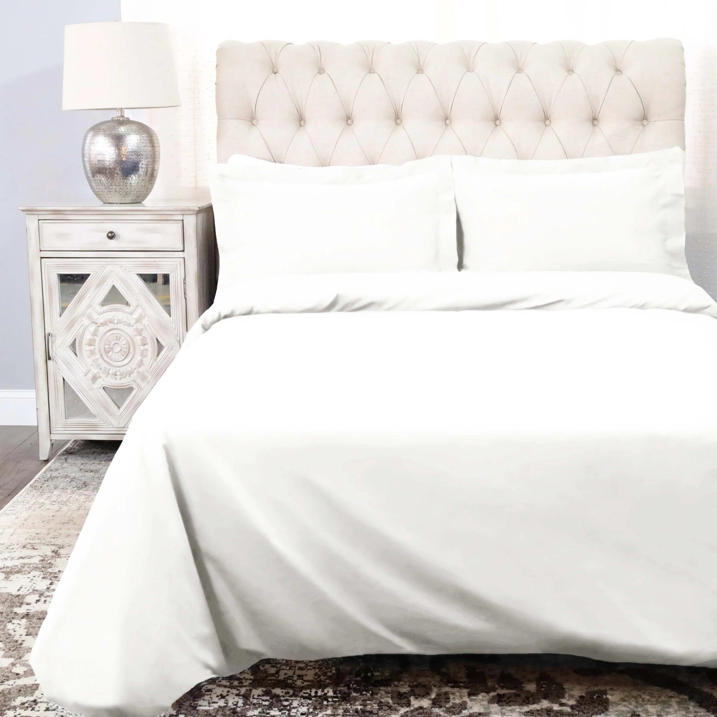 Cotton Percale Modern Traditional Duvet Cover Set - Duvet Cover Set by Superior Brand