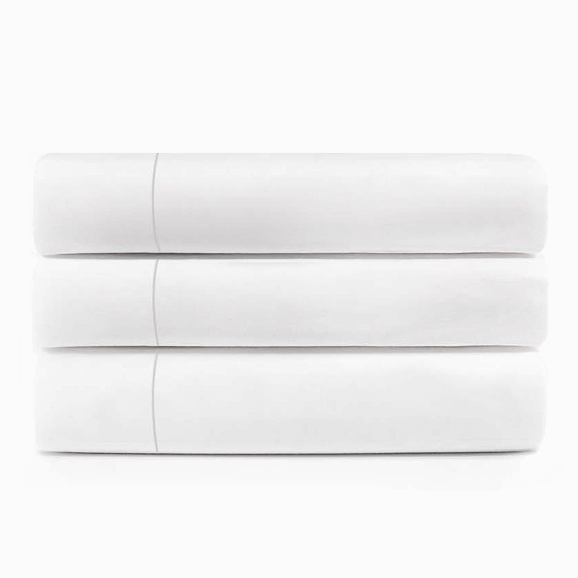 Cotton Blend Percale Hotel Quality Flat Bed Sheets Set Of 3, 6, 12 - Flat Sheet by Superior Brand