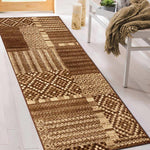 Dorset Block Patchwork Indoor Area Rug or Runner Rug - Rugs by Superior