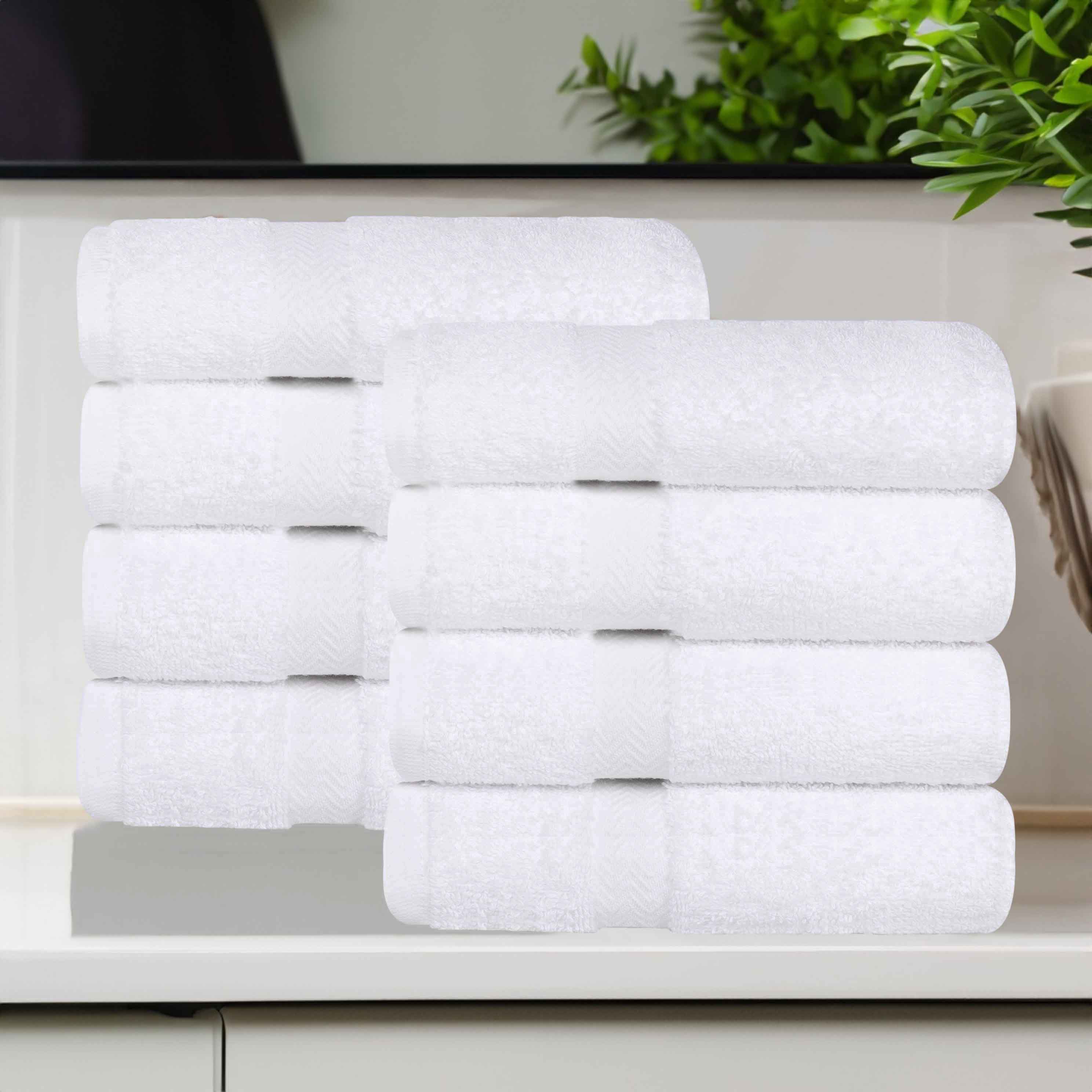 Eco-Friendly Cotton 8 Piece Hand Towel Set - Hand Towel Set by Superior Brand