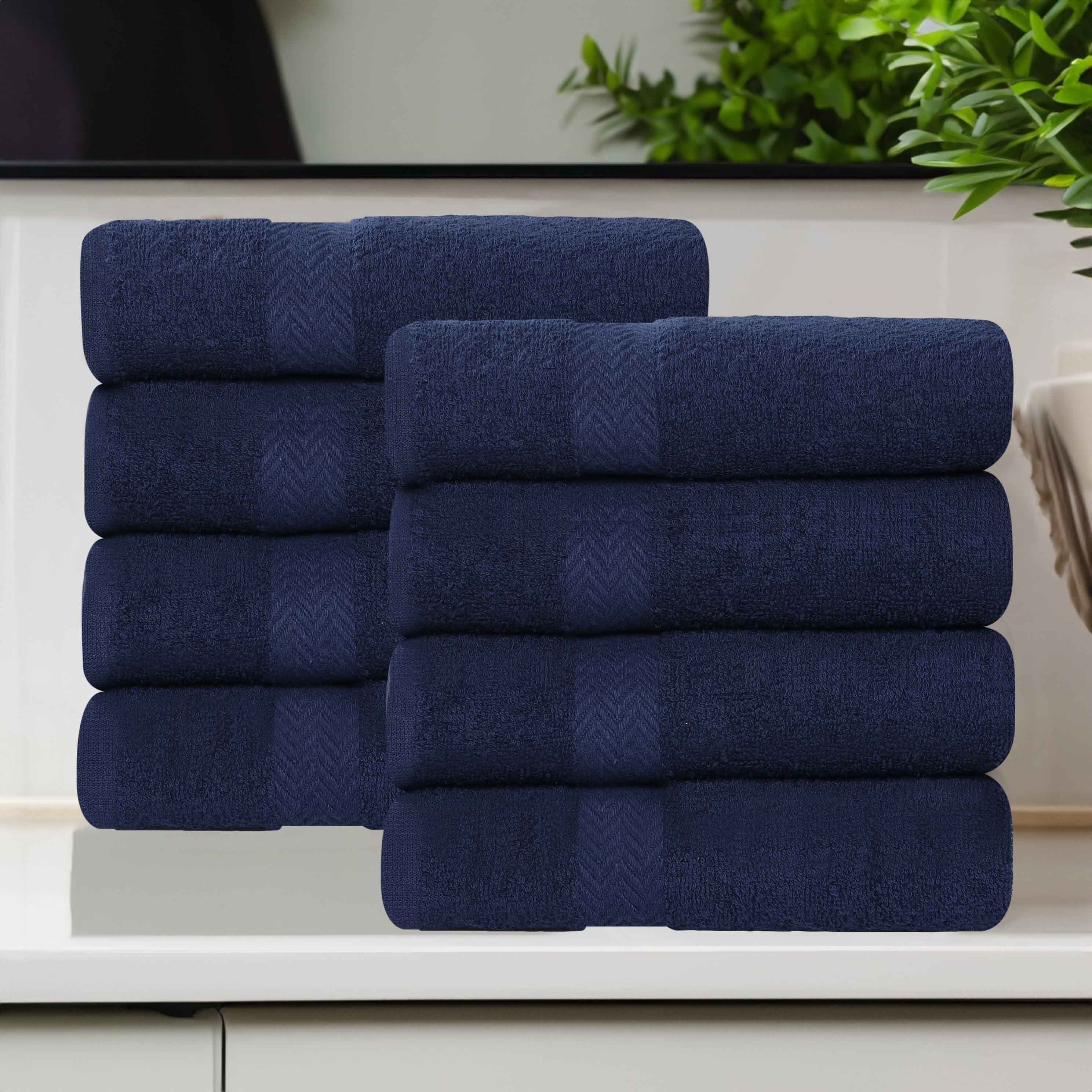 Eco-Friendly Cotton 8 Piece Hand Towel Set - Hand Towel Set by Superior Brand