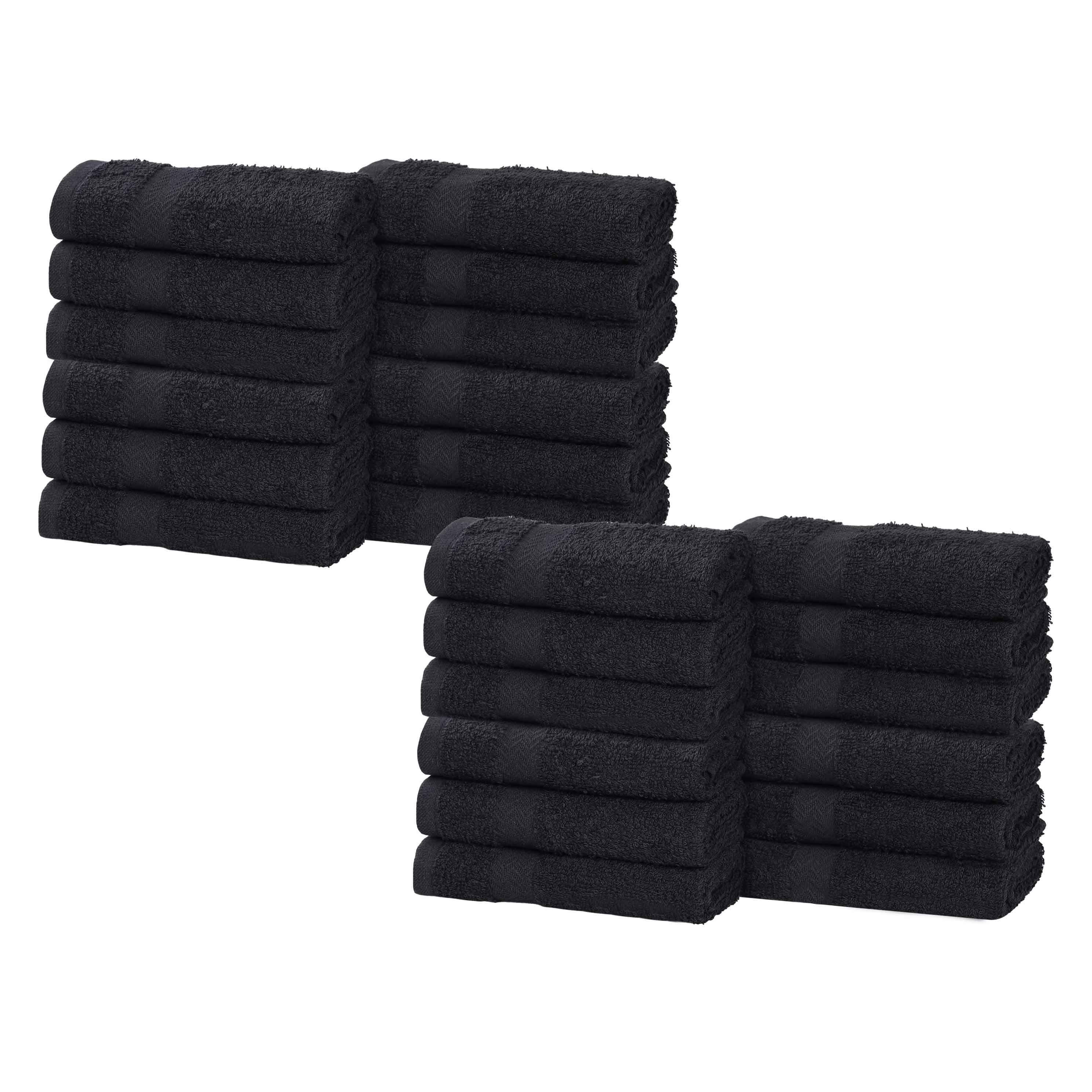 Eco-Friendly Cotton Absorbent 24-Piece Washcloth / Face Towel Set - Face Towel by Superior Brand