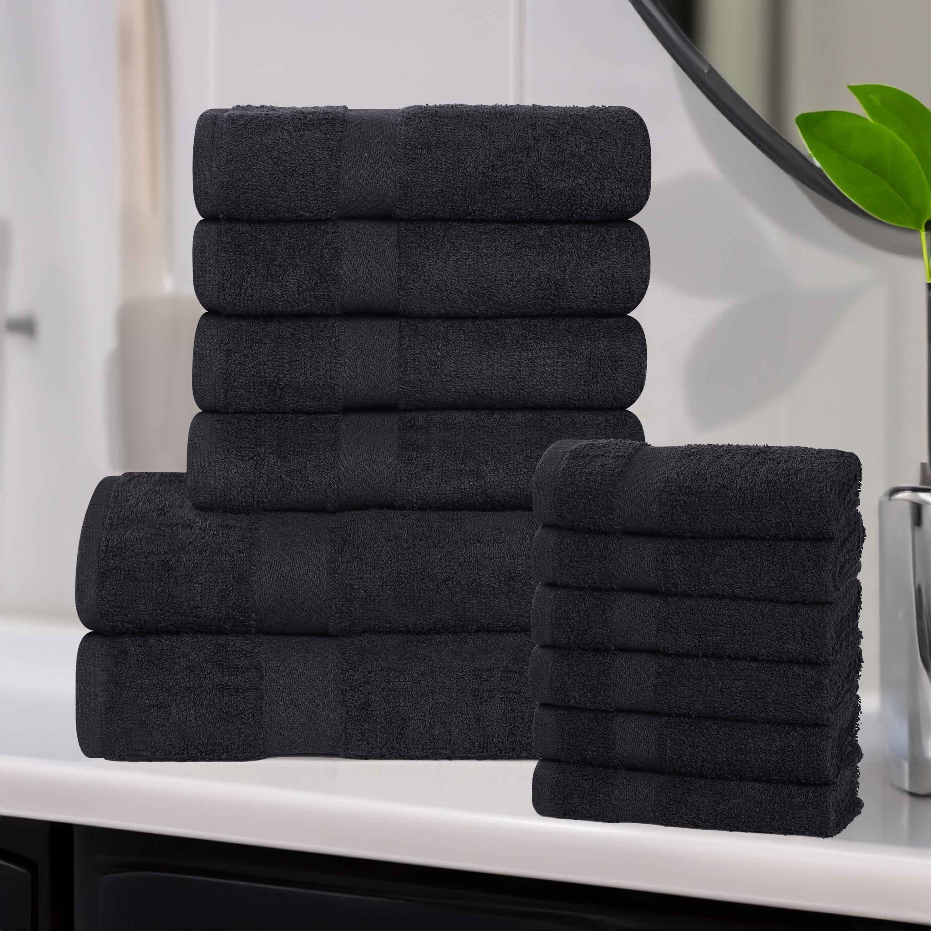 Eco-Friendly Cotton Absorbent Assorted 12 Piece Towel Set - Towel Set by Superior Brand