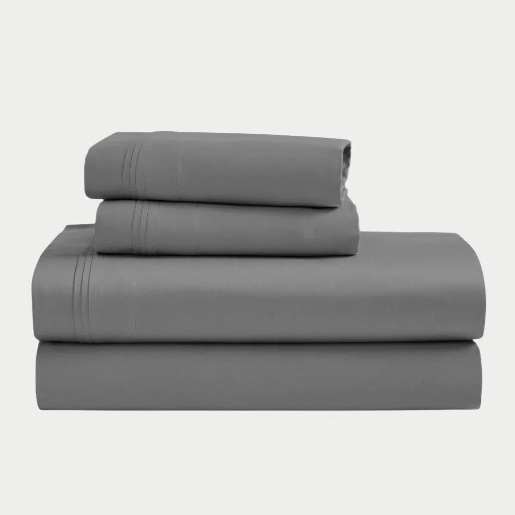 1500 Thread Count Sheets Egyptian Cotton Sateen Sheet Set 1500 Thread Count Grey - Superior ...