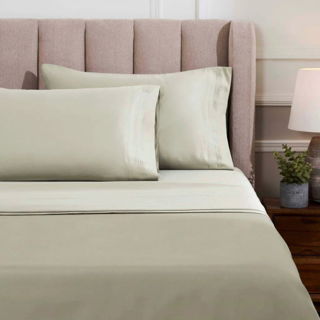 Egyptian Cotton 1500 Thread Count Eco-Friendly Solid Sheet Set Sage - Egyptian Cotton Sheet Set by Superior
