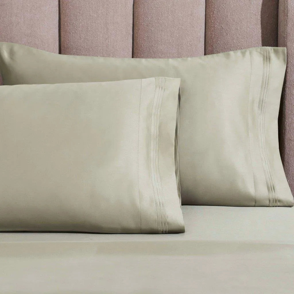 Egyptian Cotton 1500 Thread Count Eco-Friendly Solid Sheet Set Sage - Egyptian Cotton Sheet Set by Superior