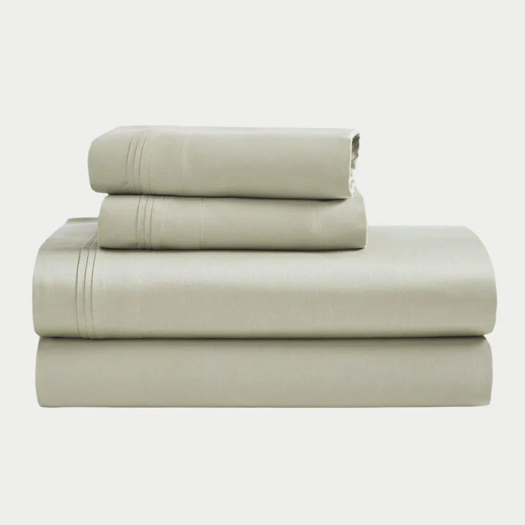 1500 Thread Count Sheets Egyptian Cotton Sateen Sheet Set 1500 Thread Count Sage - Superior ...