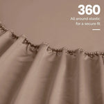 Egyptian Cotton 1500 Thread Count Eco-Friendly Solid Sheet Set Taupe - Egyptian Cotton Sheet Set by Superior