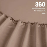 Egyptian Cotton 1500 Thread Count Eco-Friendly Solid Sheet Set Taupe - Egyptian Cotton Sheet Set by Superior