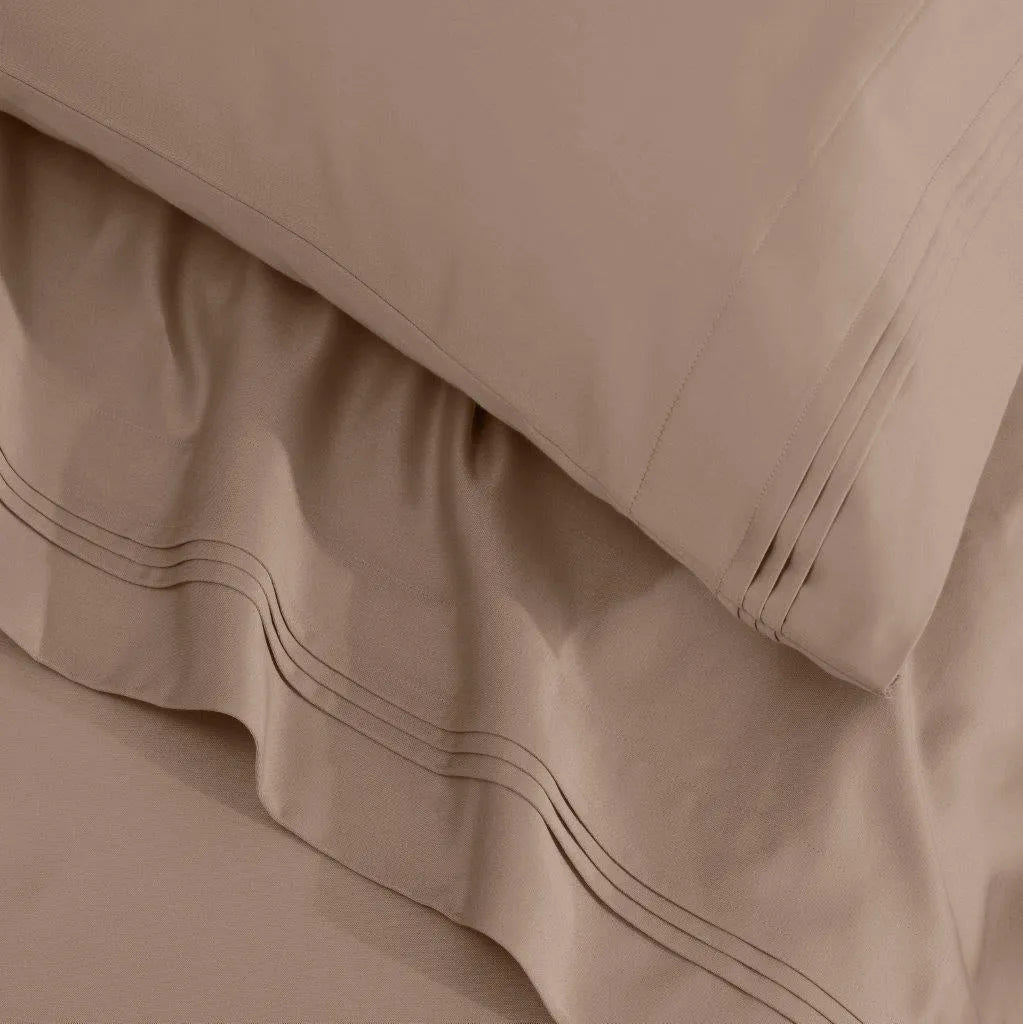 Egyptian Cotton 1500 Thread Count Eco-Friendly Solid Sheet Set Taupe - Egyptian Cotton Sheet Set by Superior