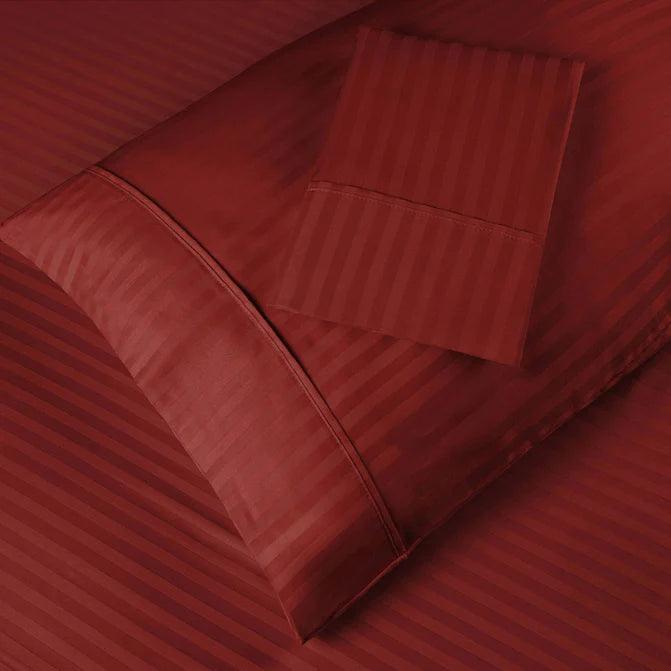 Egyptian Cotton 300 Thread Count Striped 2 Piece Pillowcase Set - Egyptian Cotton Pillowcases by Superior Brand