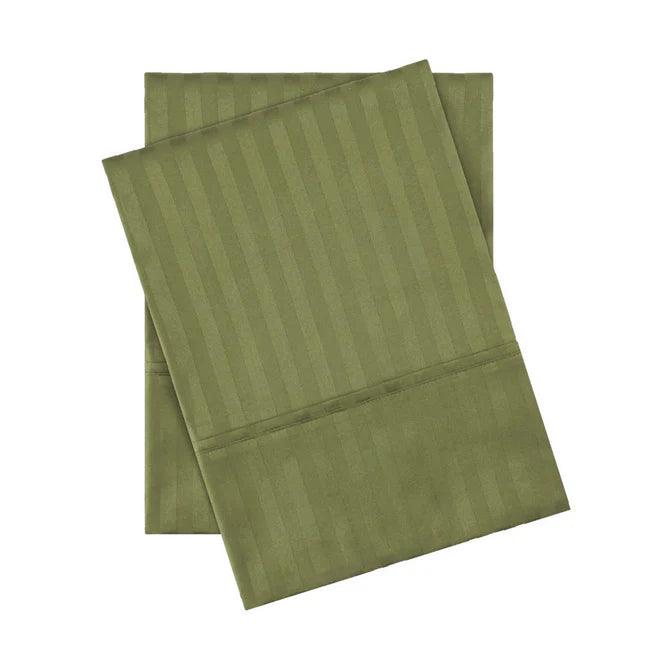 Egyptian Cotton 300 Thread Count Striped 2 Piece Pillowcase Set - Egyptian Cotton Pillowcases by Superior
