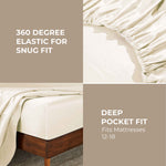 Egyptian Cotton 850 Thread Count Solid Deep Pocket Bed Sheet Set - Egyptian Cotton Sheet Set by Superior Brand