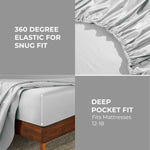 Egyptian Cotton 850 Thread Count Solid Deep Pocket Bed Sheet Set - Egyptian Cotton Sheet Set by Superior Brand