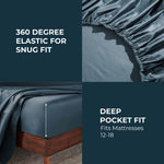 Egyptian Cotton 850 Thread Count Solid Deep Pocket Bed Sheet Set - Egyptian Cotton Sheet Set by Superior Brand