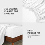 Egyptian Cotton 850 Thread Count Solid Deep Pocket Bed Sheet Set - Egyptian Cotton Sheet Set by Superior Brand