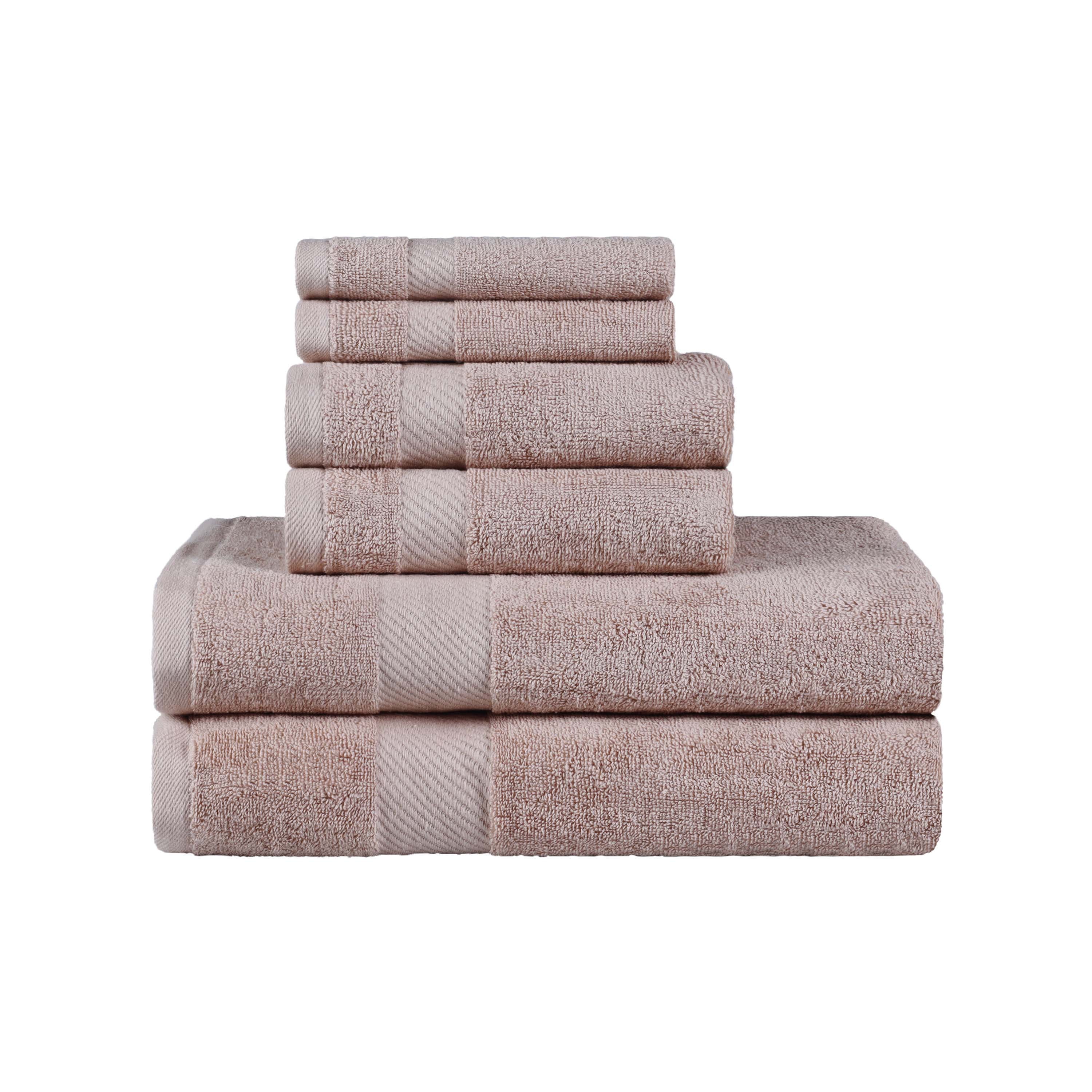 Egyptian Cotton Kendell Plush Towel Set 6 Piece - Egyptian Cotton Towel Set by Superior Brand