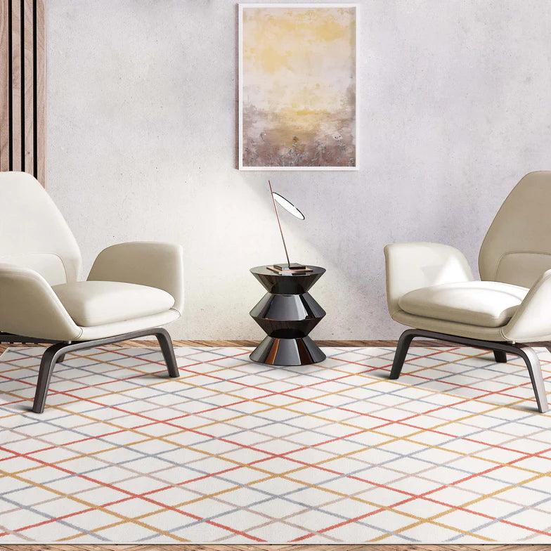 Ellis Diamond Trellis Indoor Area Rugs Or Runner Rug - Rugs by Superior