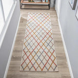 Ellis Diamond Trellis Indoor Area Rugs Or Runner Rug - Rugs by Superior
