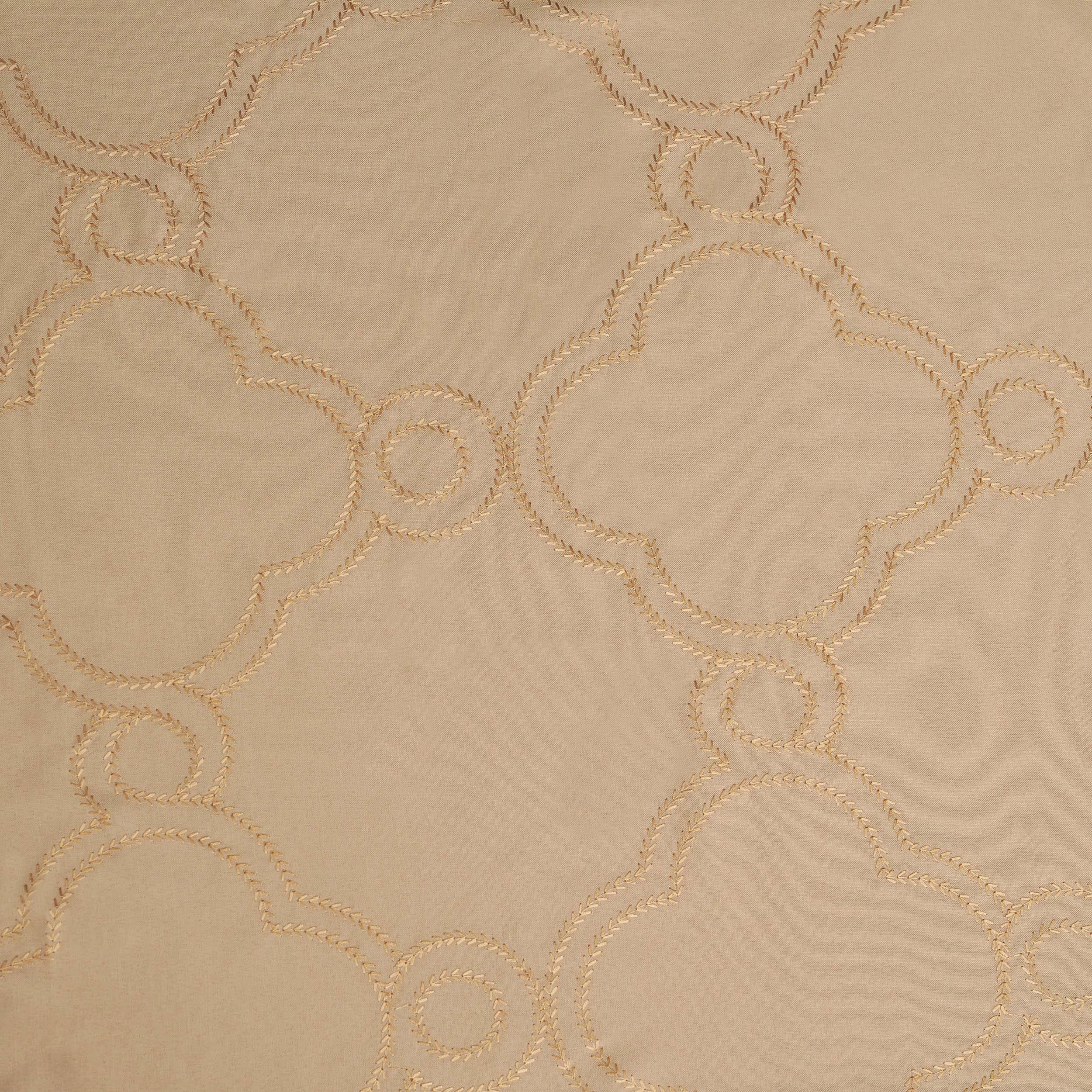 Embroidered Moroccan Trellis Sheer Grommet Curtain Panel Set - Sheer Curtains by Superior