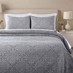 Enzy Medium Weight Floral Matelasse 3 Piece Bedspread Pillow Sham Set - Bedspread by Superior