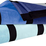 Faded Stripe Cotton Oversized Cotton 4 Piece Beach Towel Set - Beach Towel by Superior