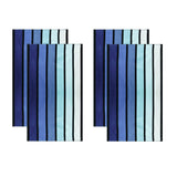 Faded Stripe Cotton Oversized Cotton 4 Piece Beach Towel Set - Beach Towel by Superior