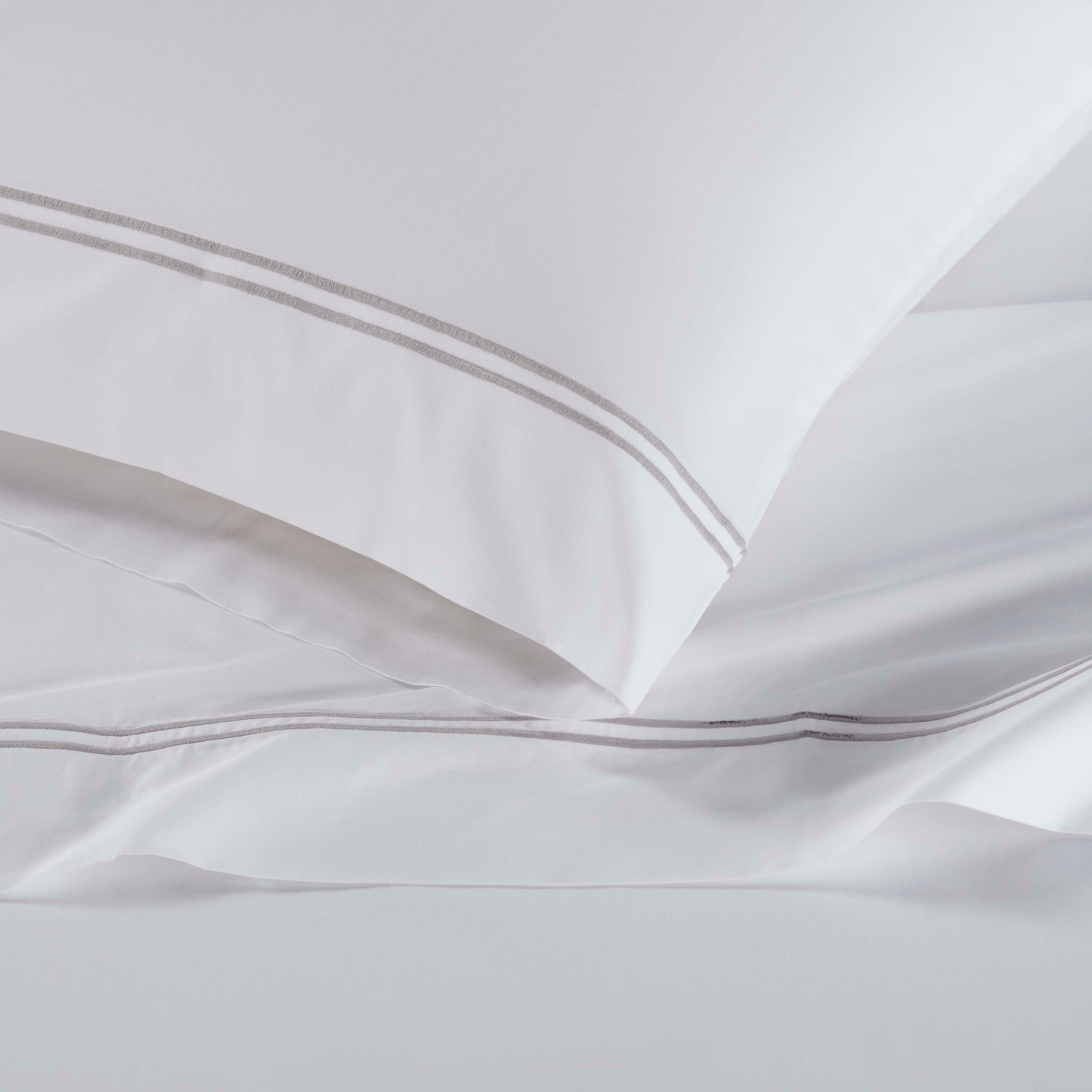 Fieldstone Cotton Two-Line Embroidered Deep Pocket Bed Sheet Set - Sheet Set by Superior Brand
