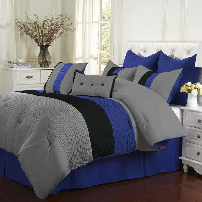 Florence 8-Piece Comforter Set With Shams, Bed Skirt and Pillow - Comforter Set by Superior