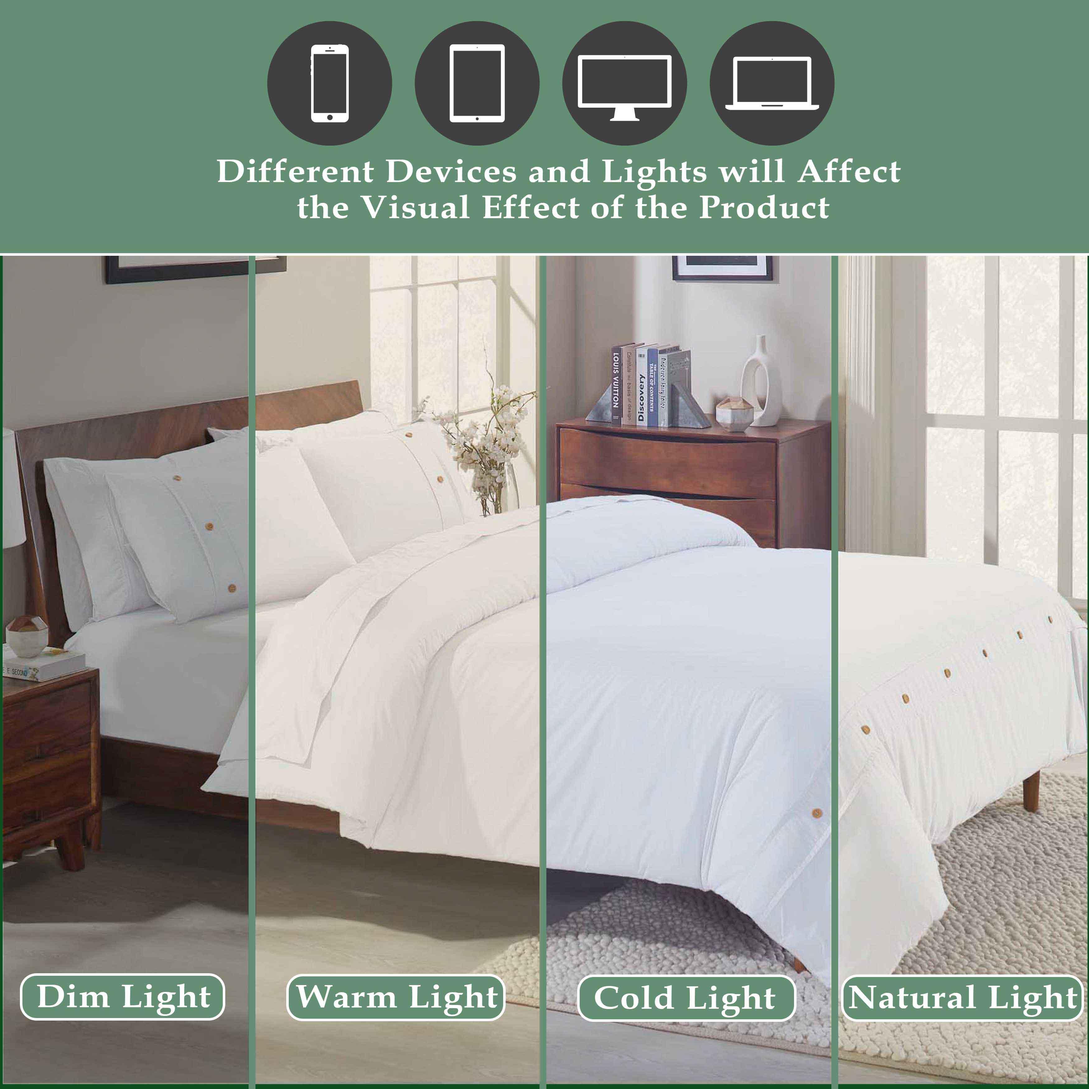 Gina Organic Cotton 300 Thread Count Percale 3 Piece Duvet Cover Set - Duvet Cover Set by Superior