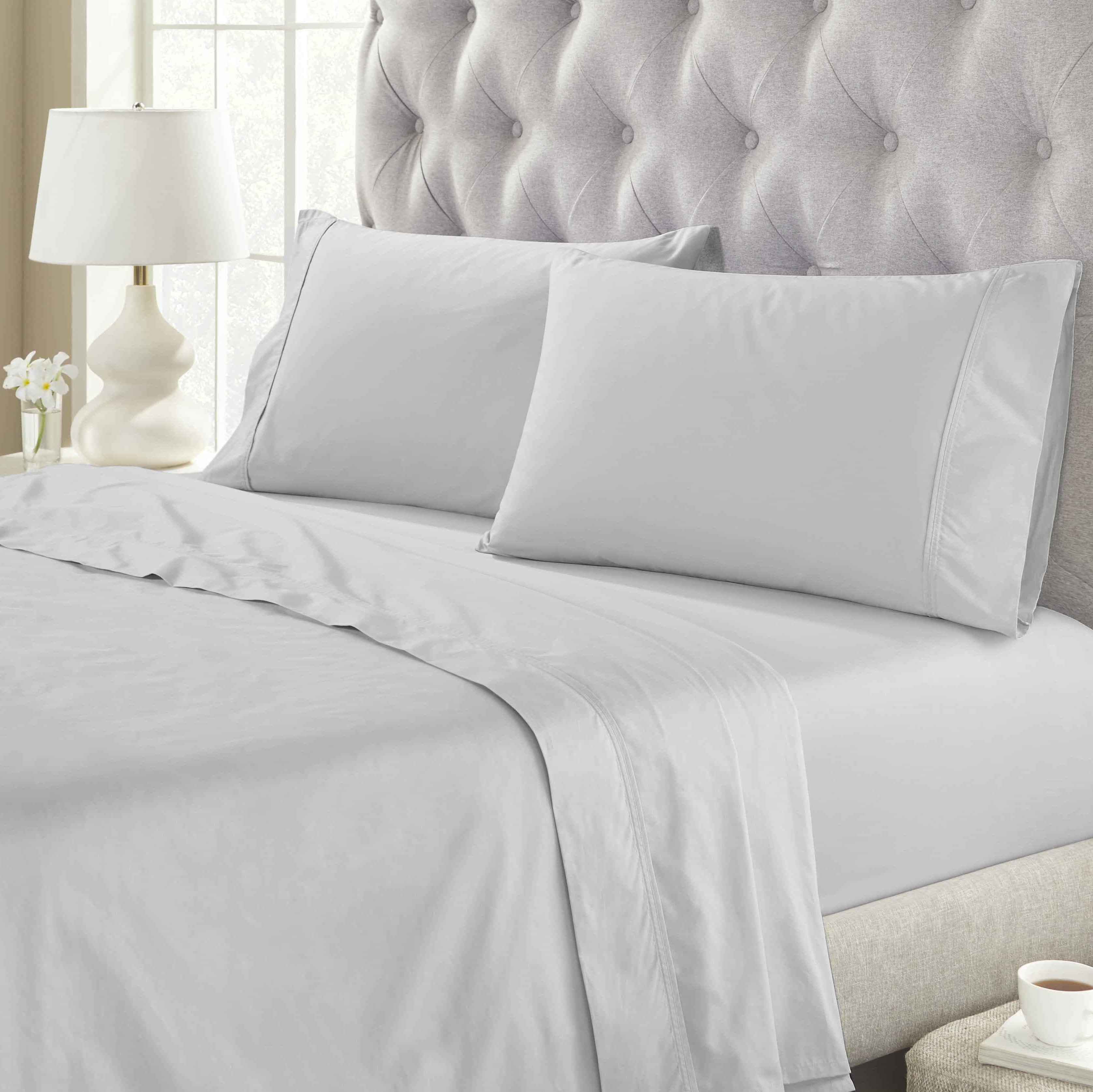 Gina Organic Cotton 300 Thread Count Percale Fitted Bed Sheet - Fitted Sheet by Superior