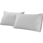 Gina Organic Cotton 300 Thread Count Percale Pillowcases, Set of 2 - Pillowcases by Superior