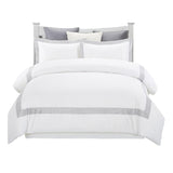 Glenmont Embroidered Duvet Cover Set White - Duvet Cover Set by Superior