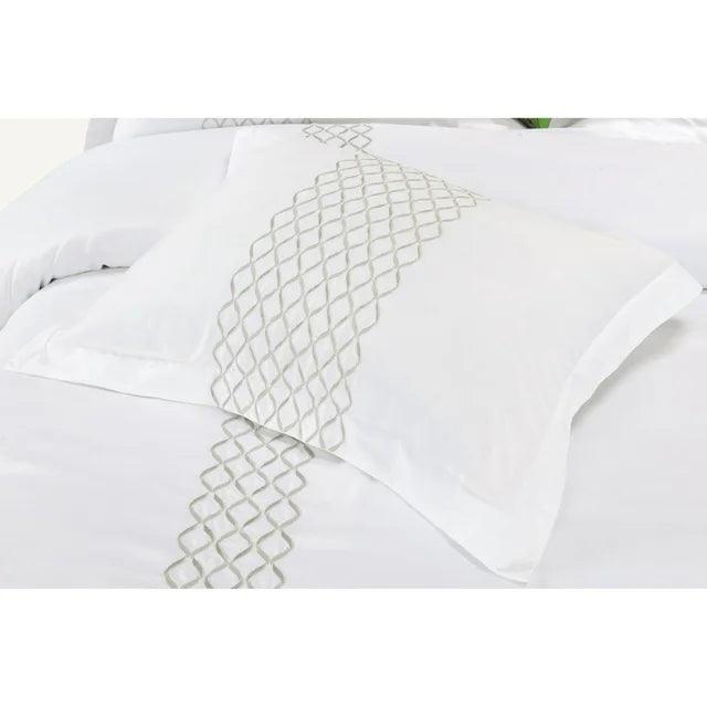 Hanna Embroidered Wrinkle Resistant Duvet Cover Set - Duvet Cover Set by Superior Brand