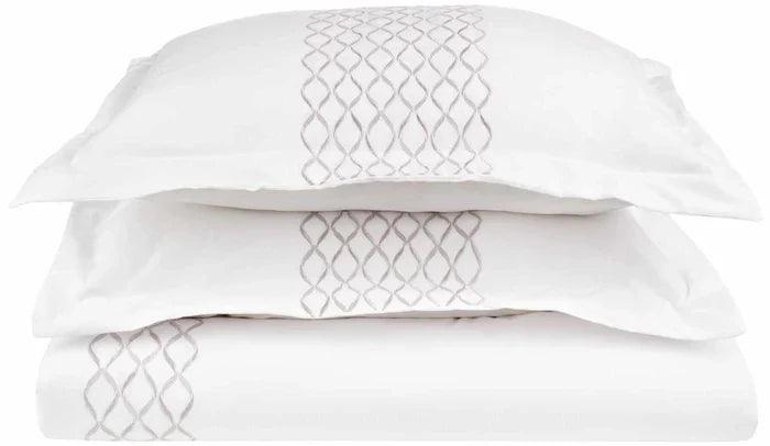 Hanna Embroidered Wrinkle Resistant Duvet Cover Set - Duvet Cover Set by Superior Brand