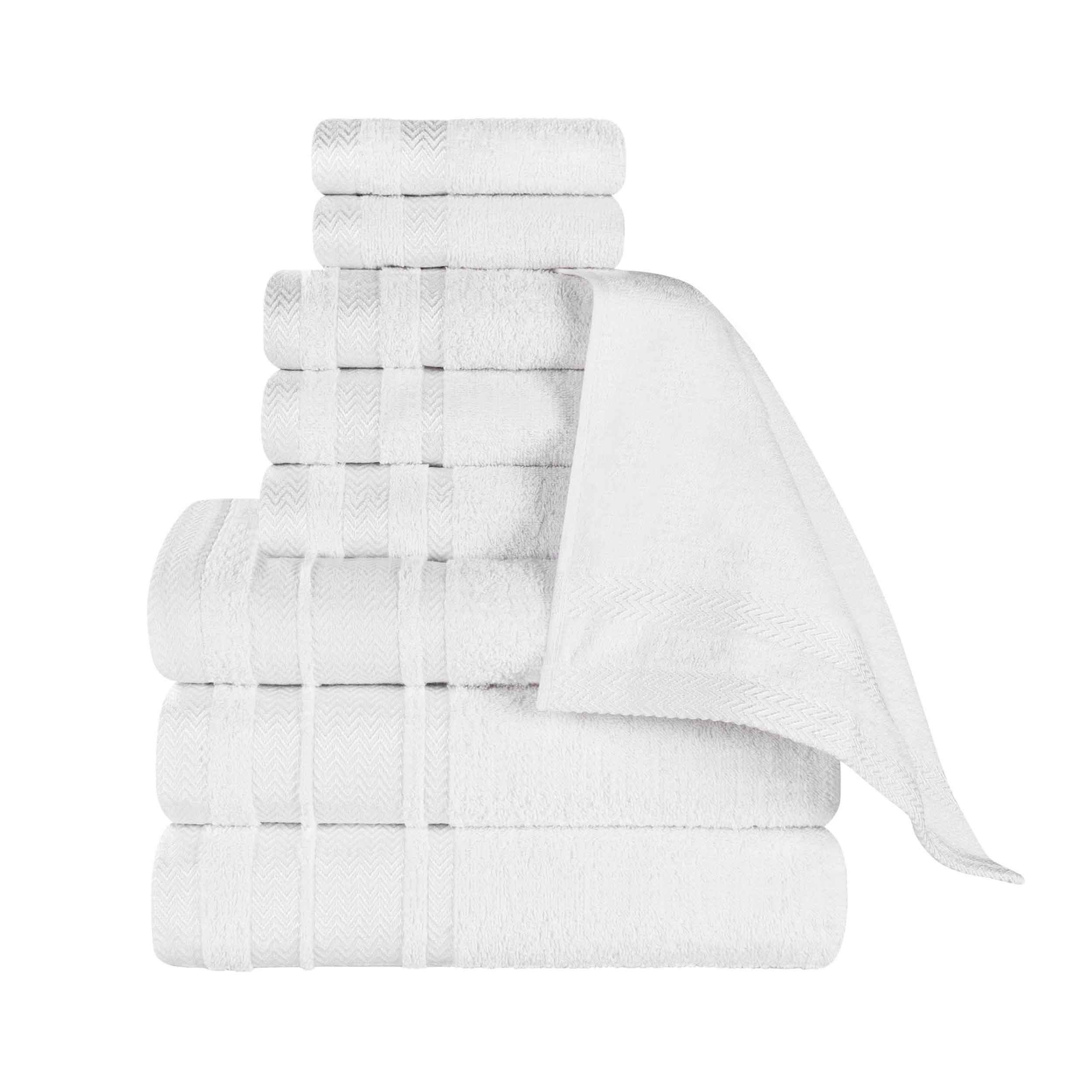 Hays Cotton Medium Weight 9 Piece Assorted Bathroom Towel Set - Towel Set by Superior Brand