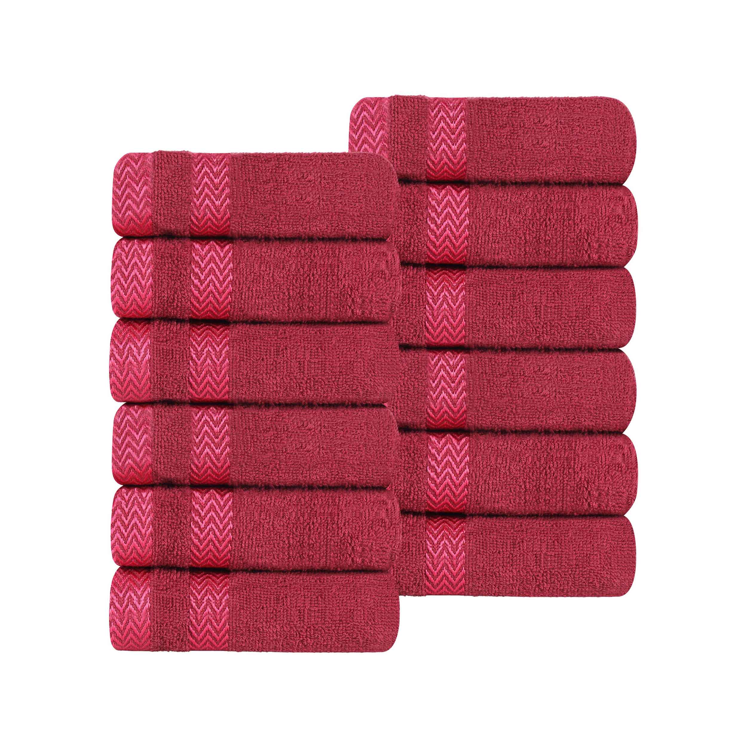 Hays Cotton Medium Weight Soft Face Towel Washcloth Set of 12 - Face Towel by Superior Brand