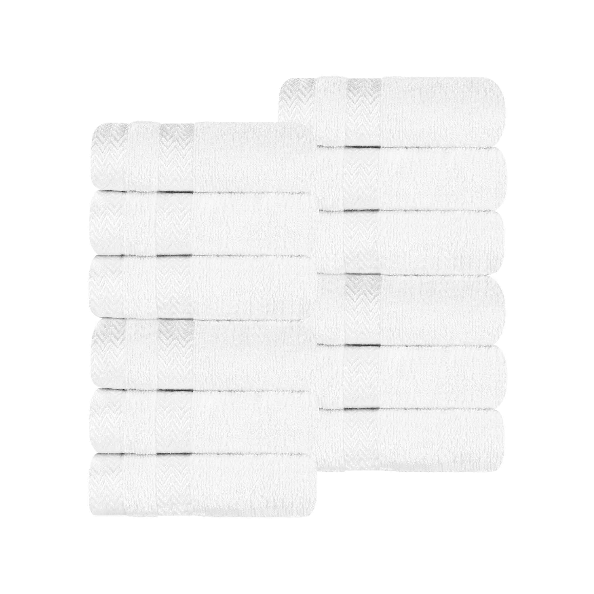 Hays Cotton Medium Weight Soft Face Towel Washcloth Set of 12 - Face Towel by Superior Brand