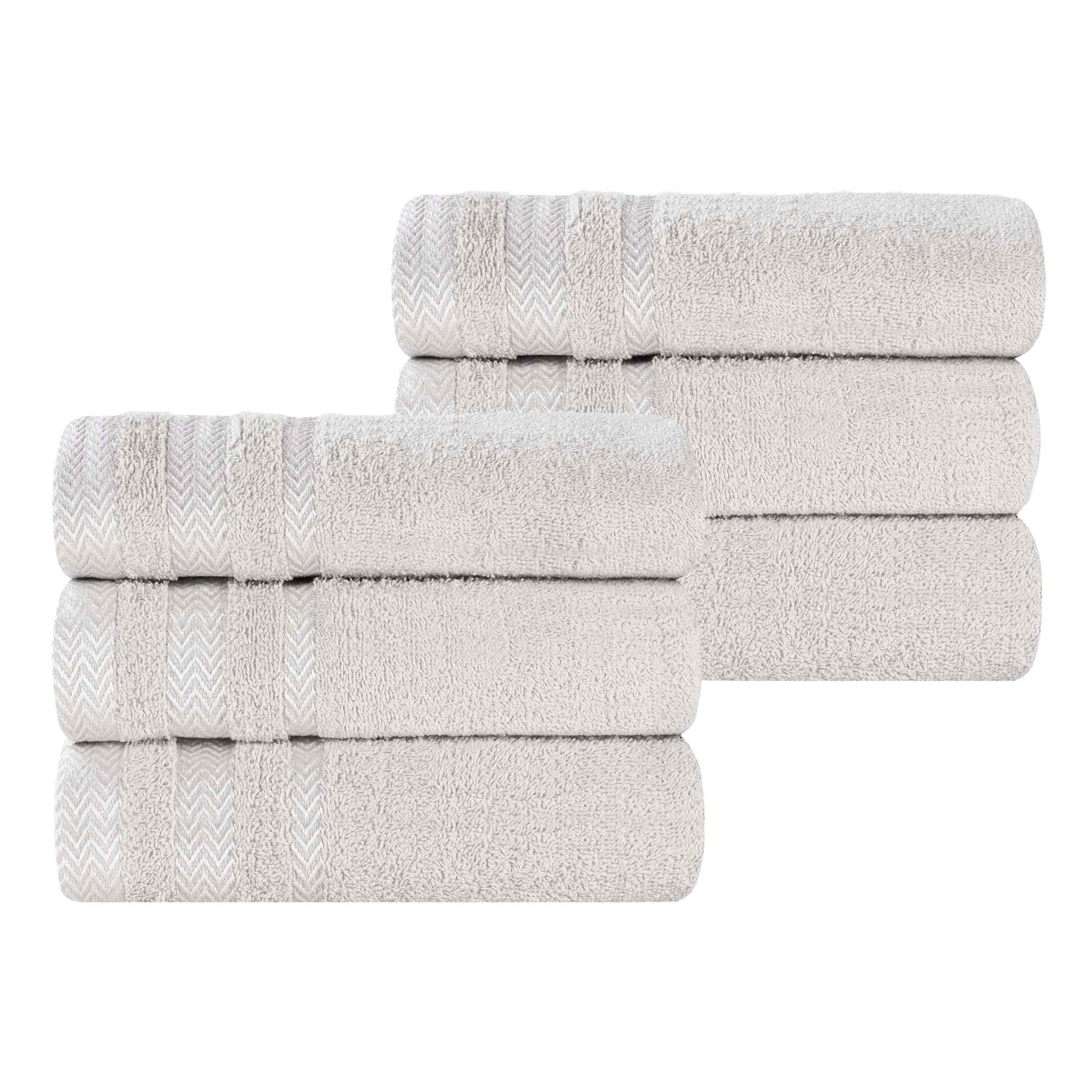 Hays Cotton Medium Weight Soft Hand Towel Set of 6 - Towel Set by Superior Brand