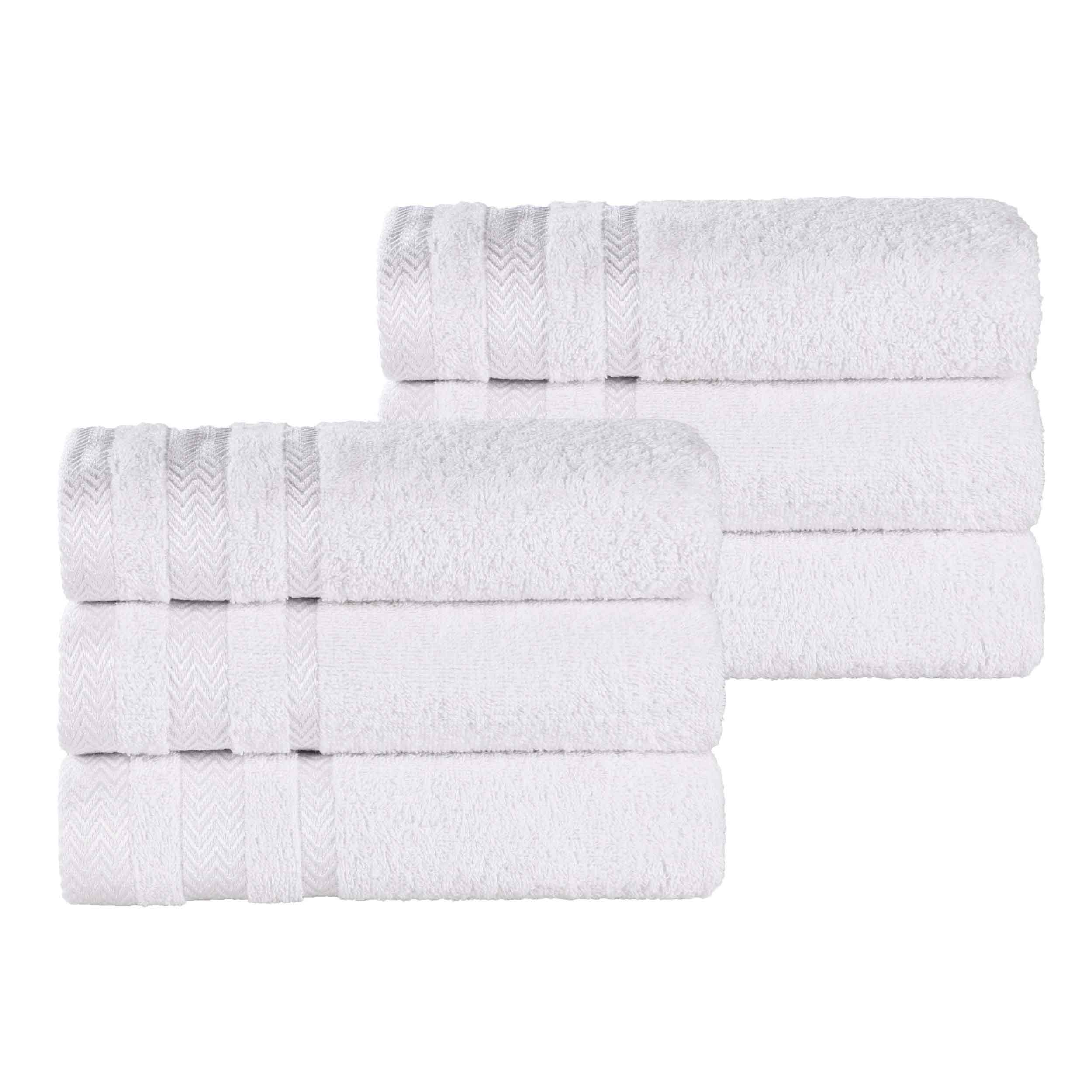 Hays Cotton Medium Weight Soft Hand Towel Set of 6 - Towel Set by Superior Brand
