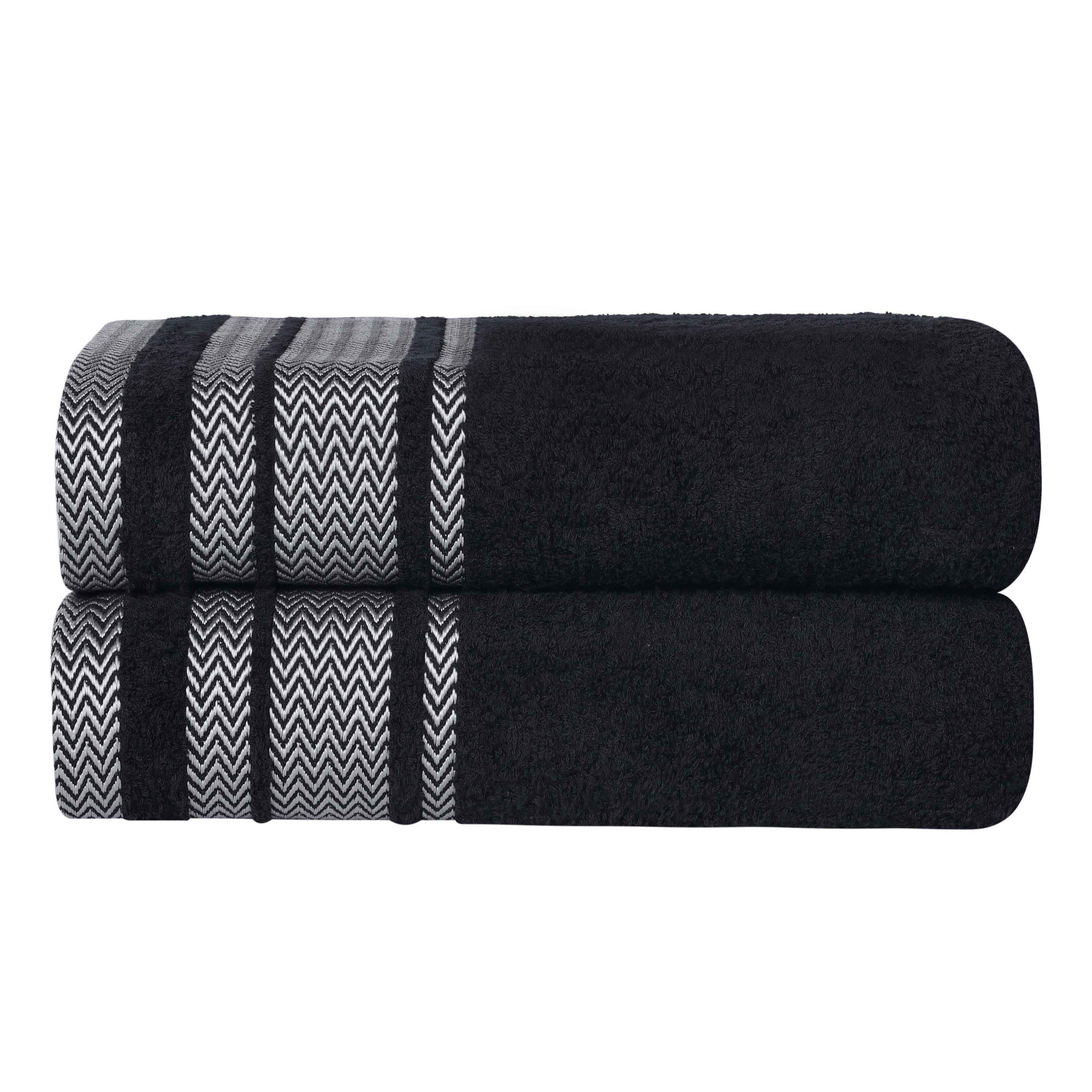 Hays Cotton Medium Weight Ultra-Soft Bath Sheet Set of 2 - Bath Sheet by Superior Brand