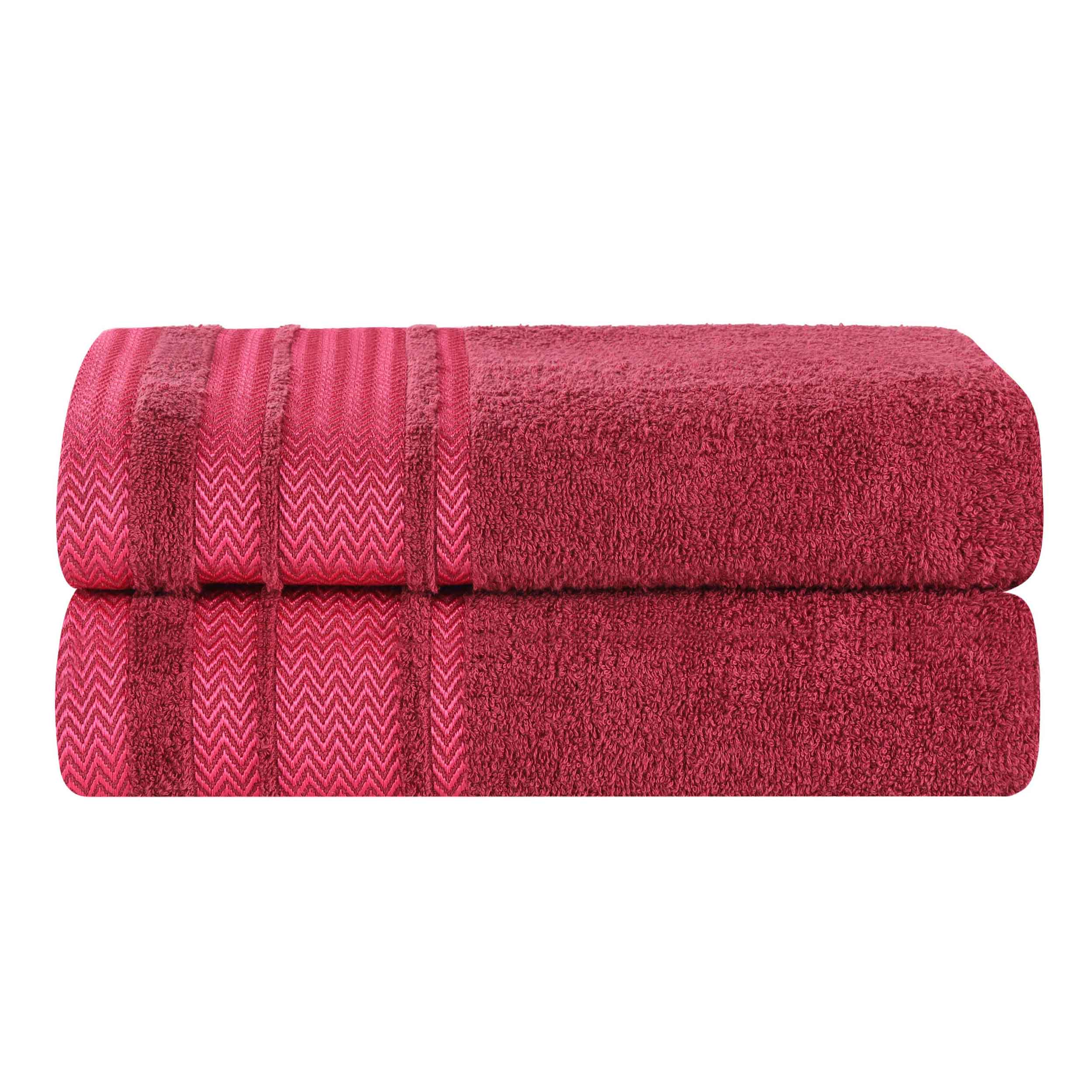 Hays Cotton Medium Weight Ultra-Soft Bath Sheet Set of 2 - Bath Sheet by Superior Brand